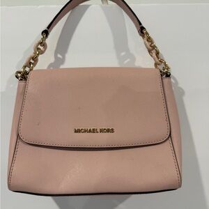 Michael Kors Blush Pink Leather Handbag/Crossbody Bag